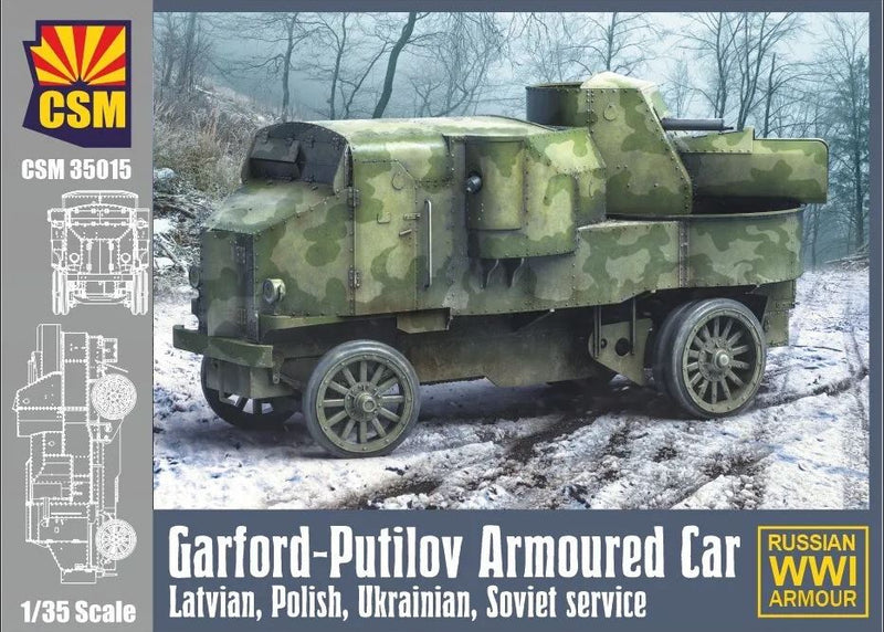 Copper State Models 35015 1/35 Garford-Putilov Armoured Car, LV, PL, UA, RU Service