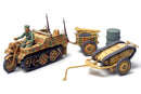 Tamiya 32502 1/48 German Kettenkraftrad with infantry and cart