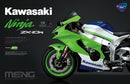 MENG MT007T 1/9 Kawasaki Ninja ZX-10R Motorcycle KRT Edition [Pre-Colored]