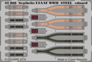 Eduard 32868 1/32 Seatbelts USAAF WWII STEEL