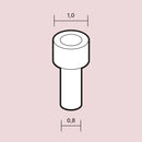 Scale Cars Online R027 1/24 Rivets 1,0 mm (high flat head) - 60 pcs.