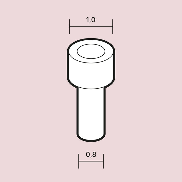 Scale Cars Online R027 1/24 Rivets 1,0 mm (high flat head) - 60 pcs.