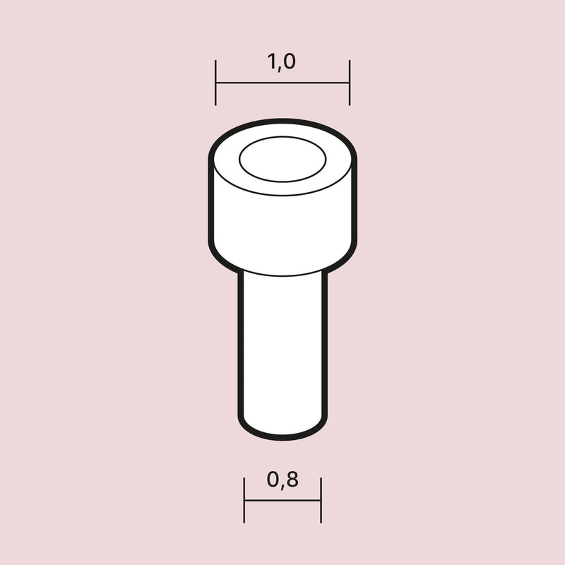 Scale Cars Online R027 1/24 Rivets 1,0 mm (high flat head) - 60 pcs.