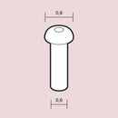 Scale Cars Online R023 1/24 Rivets 0,8 mm (round head) - 60 pcs.