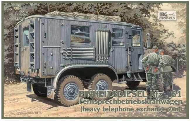 IBG 35004 1/35 Einheitsdiesel Kfz.61 - Fernsprechbetriebskraftwg. (Heavy Telephone Exchange Van)