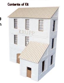 RT DIORAMA 35019 Factory Building "KRUPP" 1/35  (Upgraded Ceramic Version)