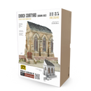 RT DIORAMA 35040 1/35 Church Courtyard [Diorama Base]  (Upgraded Ceramic Version)