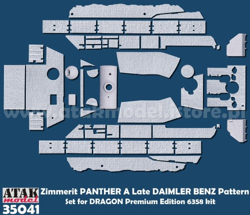 ATAK 35041 1/35  ZIMMERIT PANTHER A Late Production DAIMLER-BENZ Pattern