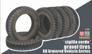 Lanmo Model LM35042 1/35 "Gravel Tire "Tires AB Armored vehicle series