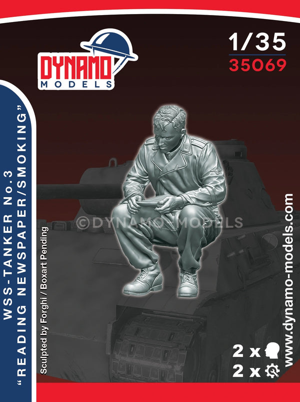 Dynamo  DYM35069  1/35 WSS – Panther Crew No.3 ‘‘’Reading Newspaper/Smoking’’