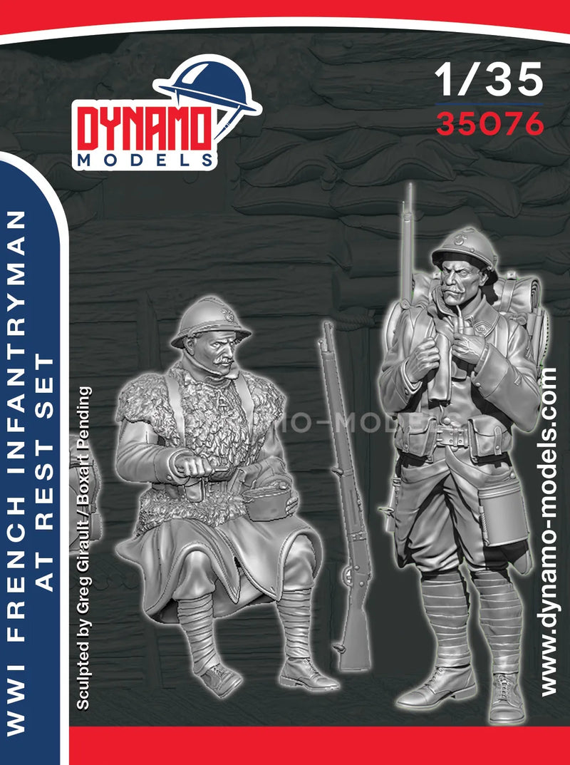 Dynamo  DYM35076  1/35 WWI French Infantryman’s at Rest Set