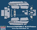 ATAK 35076 1/35 Zimmerit Panther G MAN Pattern for RFM