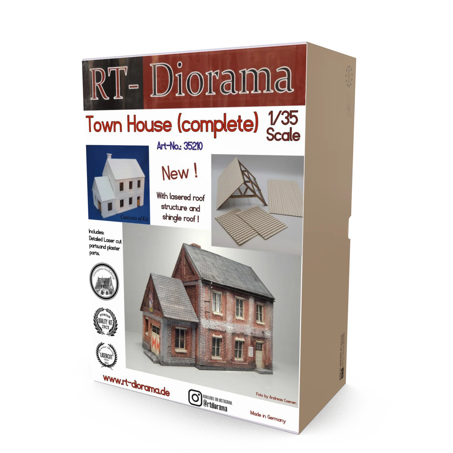 RT DIORAMA 35210 1/35 Town House (Modular System) (Upgraded Ceramic Ve