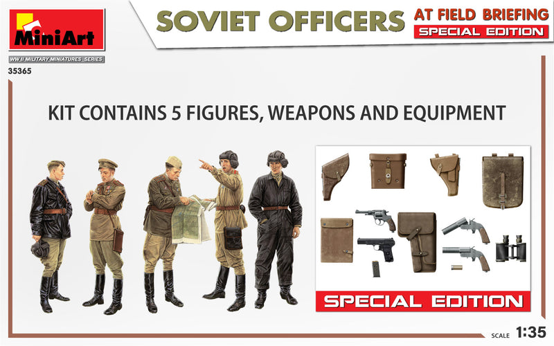 MiniArt 35365 1/35 Soviet Officers at Field Briefing - Special Edition