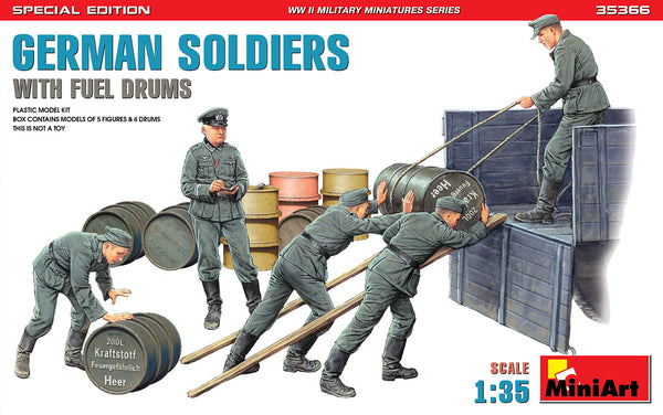 MiniArt 35366 1/35 German Soldiers with Fuel Drums - Special Edition