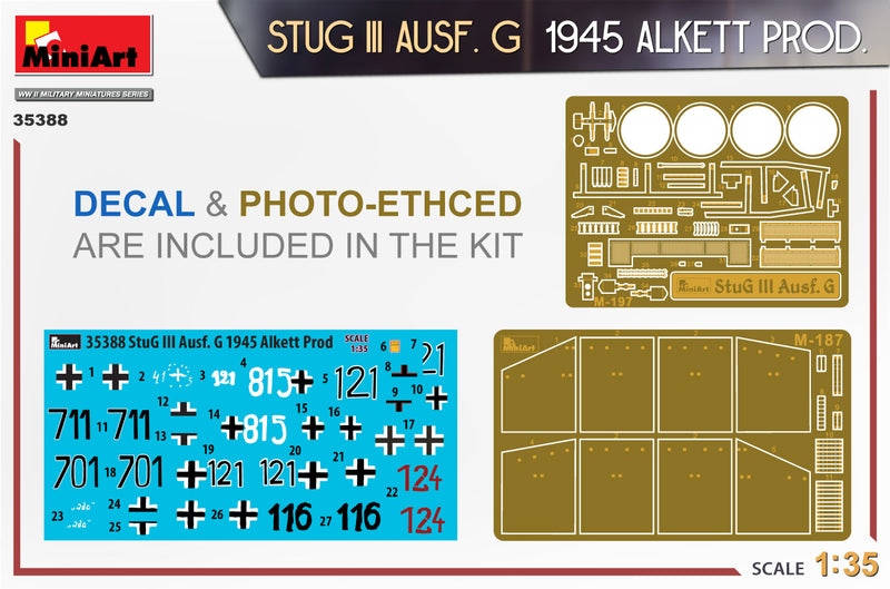 MiniArt 35388 1/35 STUG III AUSF. G 1945 ALKETT PROD.