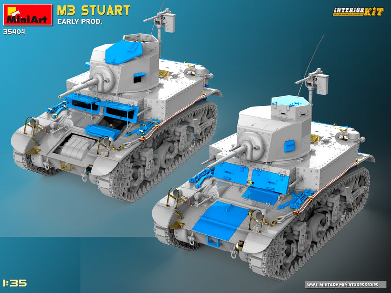 Miniart 35404 1/35M3 STUART EARLY PROD. INTERIOR KIT