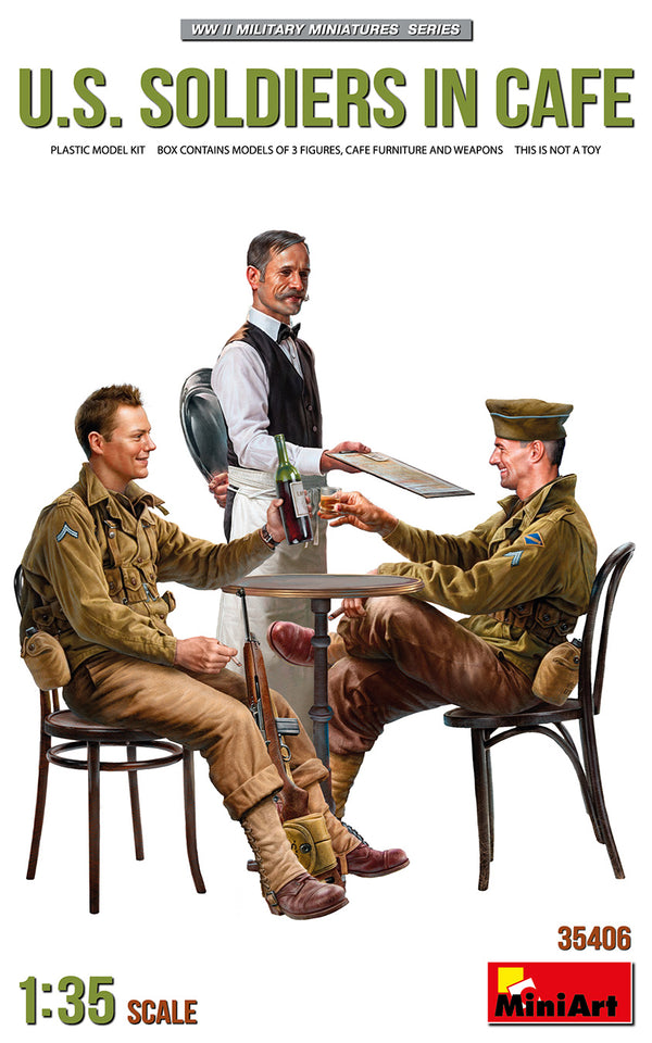 MiniArt 35406 1/35 U.S. Soldiers in Cafe
