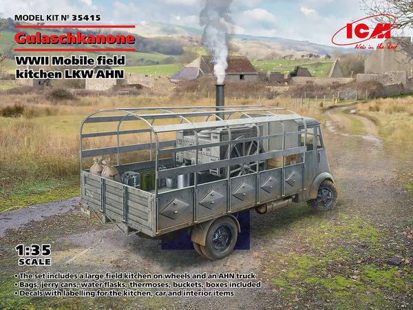 ICM 35415 1/35 WWII German mobile field kitchen Gulaschkanone