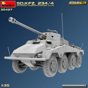 MiniArt 35427 1/35 Sd.Kfz. 234/4 SCHWERER PANZERSPAHWAGEN 7.5 cm INTERIOR KIT