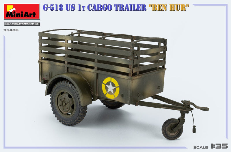 MiniArt 35436 1/35 G-518 US 1t Cargo Trailer “BEN HUR”