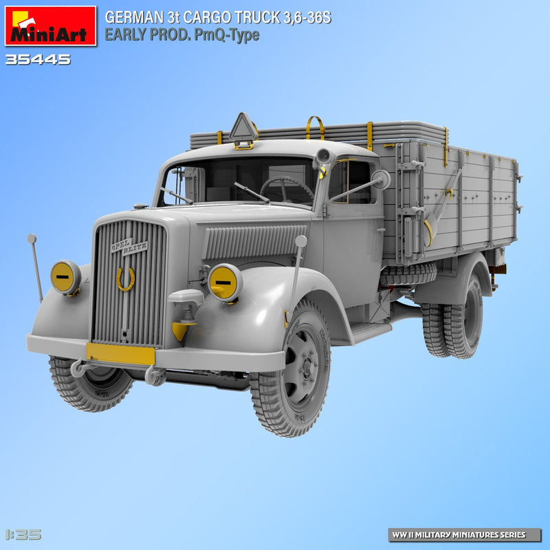 MiniArt 35445 1/35 GERMAN 3t CARGO TRUCK 3,6-36S EARLY PROD. PmQ-Type