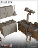 RT DIORAMA AHHQ 35462 1/35 Kitchen Interior Set - 1940's Style