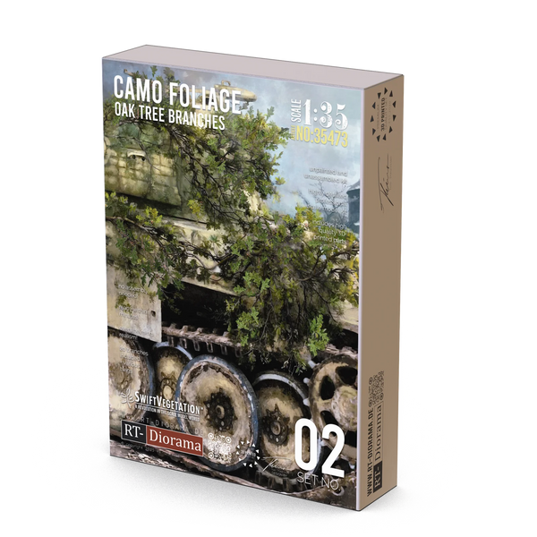 RT DIORAMA 35473 1/35 Oak Tree Branches [Camo Foliage]