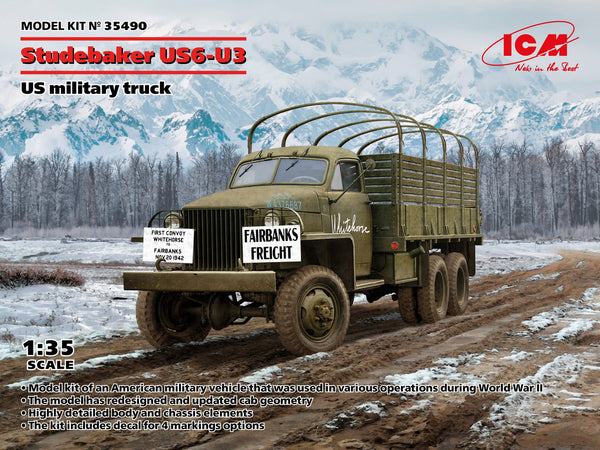 ICM 35490 1/35 Studebaker US6 U3 Army Truck