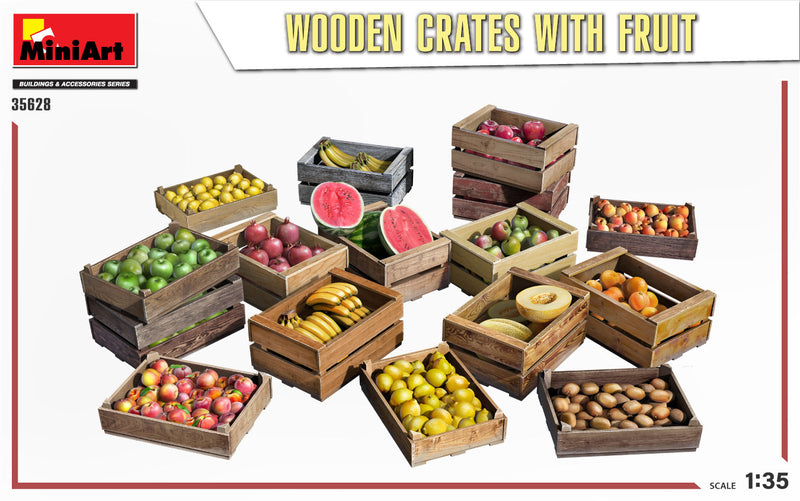 MiniArt 35628 1/35 Wooden Crates with Fruit