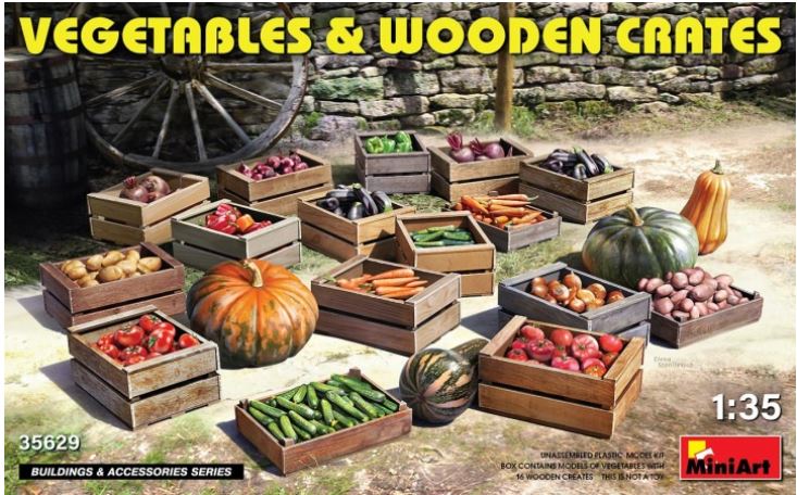 MiniArt 35629 1/35 Vegetables and Wooden Crates