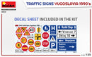 MiniArt 35643 1/35 Traffic Signs - Yugoslavia 1990Õs