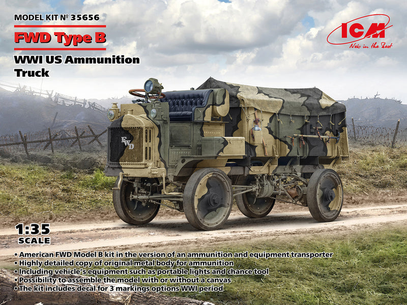 ICM 35656 1/35 WWI US Ammunition Truck FWD Type B