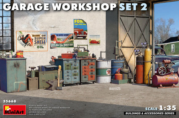 MiniArt 35668 1/35 Garage Workshop Set #2