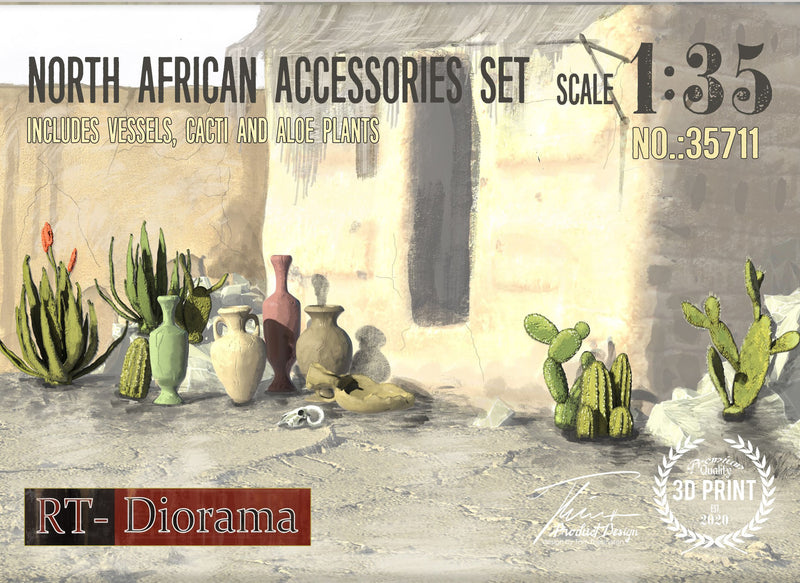 RT DIORAMA 35711 1/35 North African Accessories Set