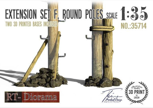 RT DIORAMA 35714 1/35 Extension Set for Round Poles (6mm)