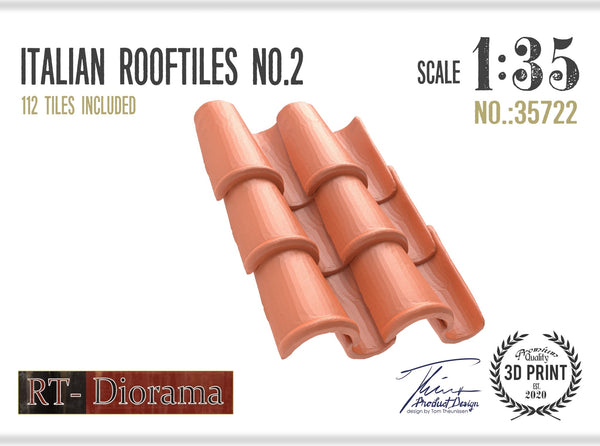 RT DIORAMA 35722 1/35 Italian Rooftiles No.2 112 TILES