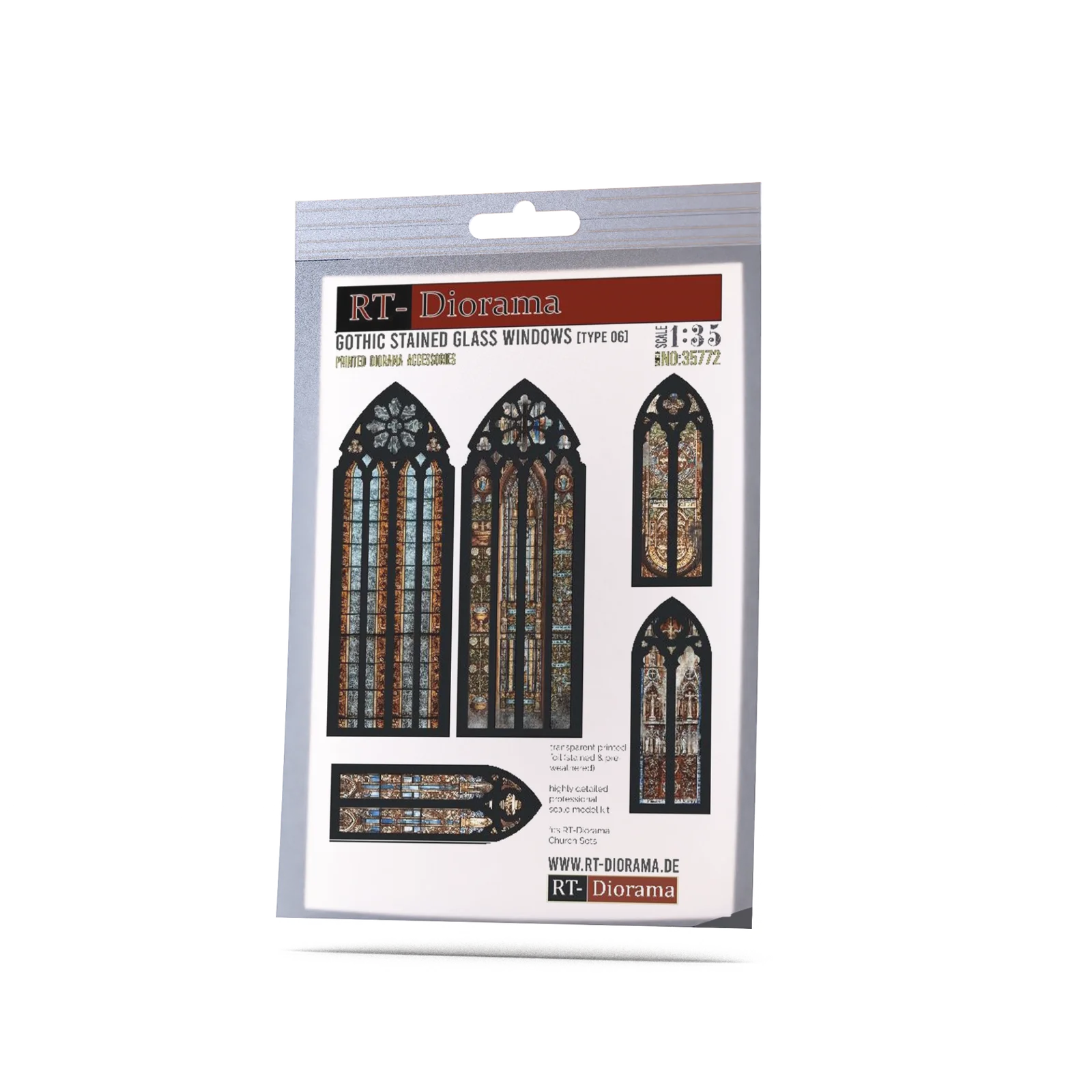RT DIORAMA 35772 1/35 Gothic stained glass windows (Type6)