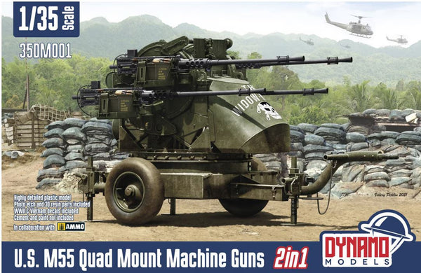 Dynamo DYM35DM001 1/35 U.S. M55 Quad Mount Machine guns M45 Quad Mount