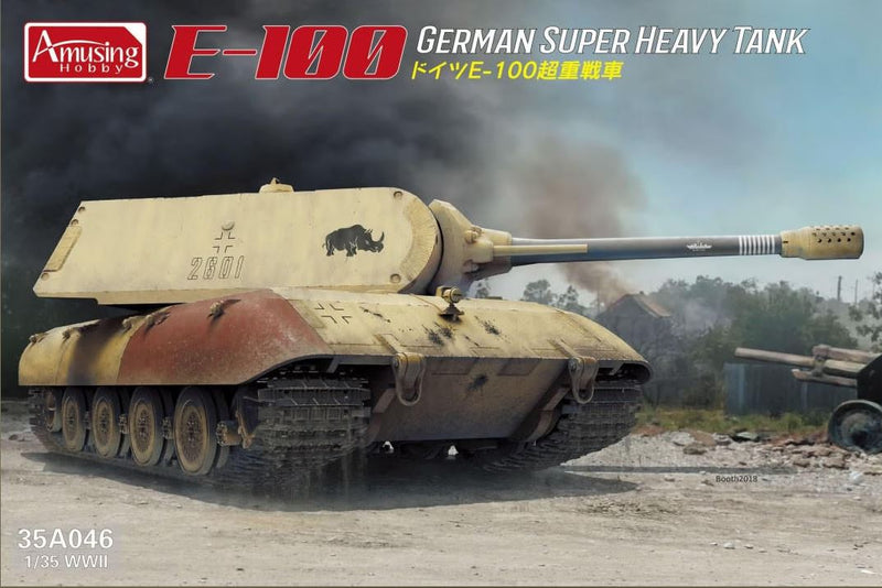 Amusing Hobby 35A046 1/35  E-100 w/ MAUS Turret German Super Heavy Tank