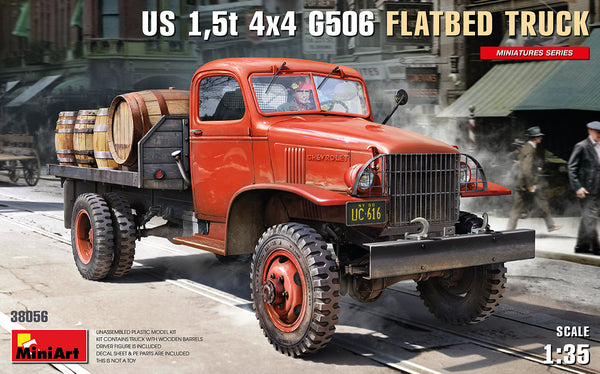 MiniArt 38056 1/35 U.S. 1,5t 4×4 G506 Flatbed Truck
