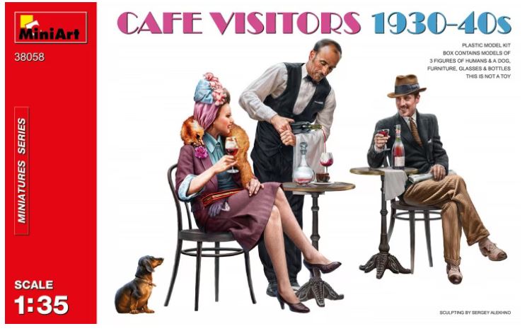 MiniArt 38058 1/35 Cafe Visitors 1930-40s