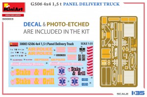 MiniArt 38083 1/35 G506 4х4 1,5 t PANEL DELIVERY TRUCK