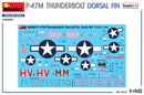 MiniArt 48060 1/48 P-47M Thunderbolt Dorsal Fin (Basic Kit)
