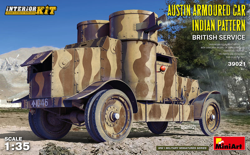 MiniArt 39023 1/35 Austin Armored Car 1918 Pattern British w/Interior