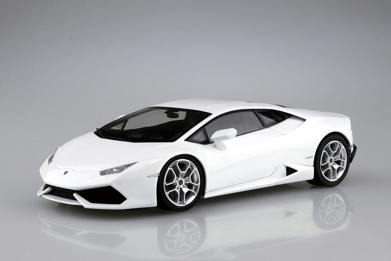 Aoshima 06643 1/24 Pre-Painted '14 Lamborghini Huracan No.4-B White