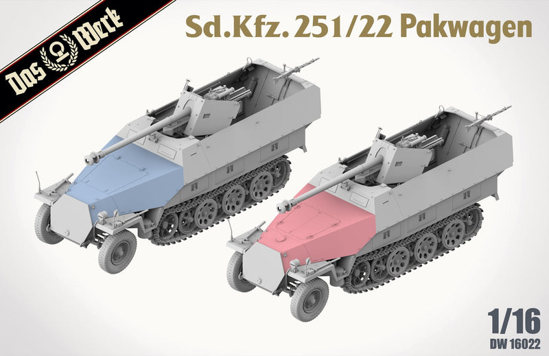 Das Werk 16022 1/16 Sd.Kfz. 251/22 PAKWagon German WWII Halftrack