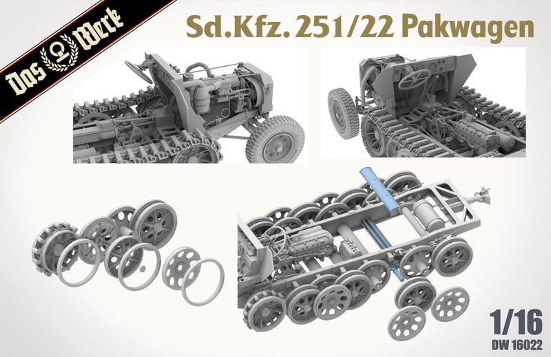 Das Werk 16022 1/16 Sd.Kfz. 251/22 PAKWagon German WWII Halftrack