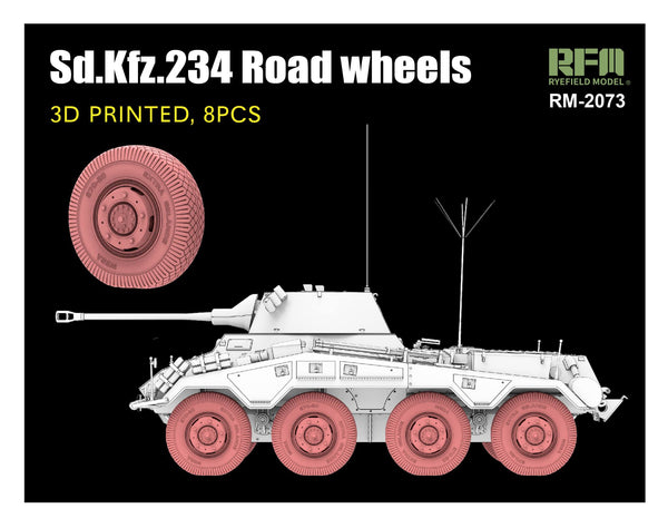 ***PRE-ORDER RFM 2073 Road Wheels for Sd.Kfz. 234 (3D printed) PRE-ORDER ***
