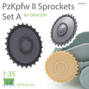 T-Rex 35056-2 1/35 PzKpfw II Sprockets Set A for DRAGON